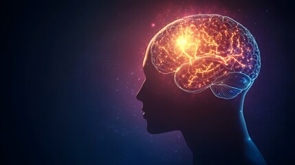 Illuminated Human Brain Neural Network Activity