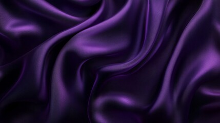 Obraz premium Luxurious Draped Purple Silk Fabric Texture