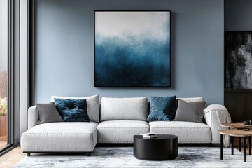 Minimalist interior design inspiration modern living room high-fidelity image contemporary space bright environment cozy viewpoint