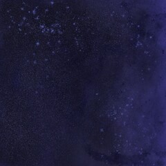 Cosmic scene with a luminescent moon and a field of sparkling stars.