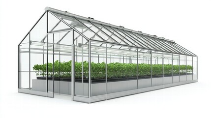Fototapeta premium Innovative high-tech greenhouse