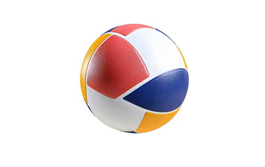 Cartoon volleyball in the white background, 3d rendering.