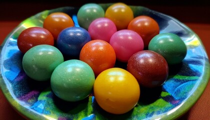 A clean backdrop brings out candy's vibrant colors.  