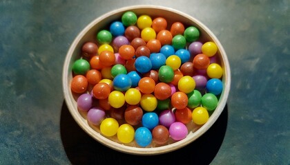 Simplicity frames the joyful essence of candies.  