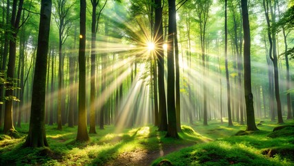 Fototapeta premium morning in the forest