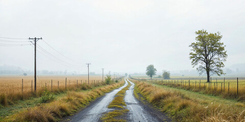 Fototapeta premium Concept photo of rural, rural landscape