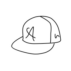 caps line art vector