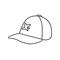 caps line art vector
