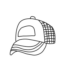 caps line art vector