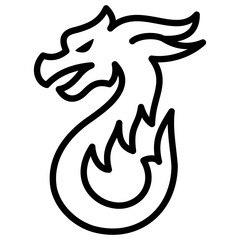 Dragon  Icon Element For Design Graphic