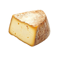 A piece of cheese isolated over transparent background. PNG transparent.