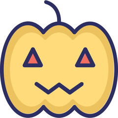 Pumpkin  Vector Icon Set with Transparent Background