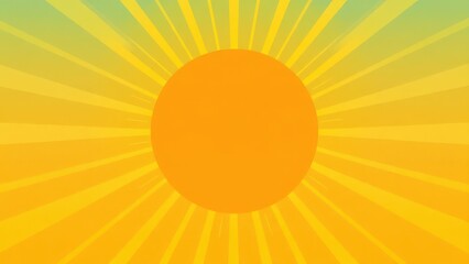 Obraz premium a yellow sunburst with a blue sky background,