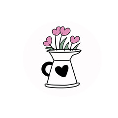 beautiful flower pot