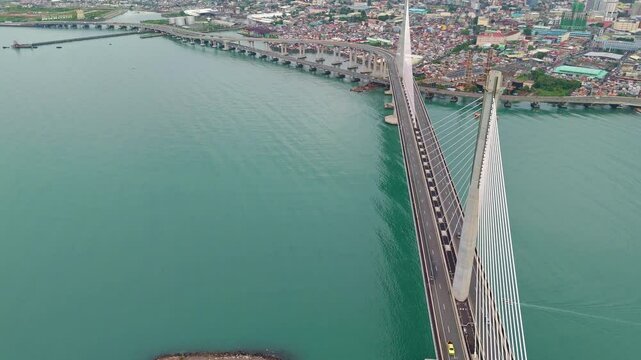 Cebu Cordova Link Expressway Bridge in Cebu City Philippines CCLEX