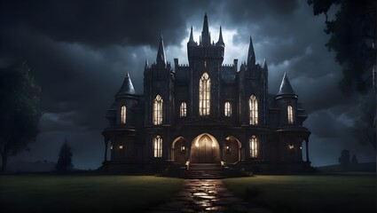 Obraz premium church in the night