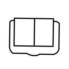 school line art vector