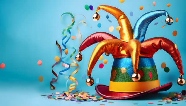 hut, jecken, jeck, k&ouml;ln, karneval, k&ouml;lle, alla, kost&uuml;m, banner, werbetafel, konfetti, luftschlange, bunt, werbefl&auml;che, anzeige, annonce, design, ein, mit, auf, ad, 3d, Party, Fastnacht, bunte, sch&ouml;n, 