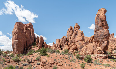 Fototapeta premium Hoodoo Rock Formation in Arches National Park, Utah, USA