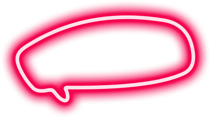 Neon Speech Bubble