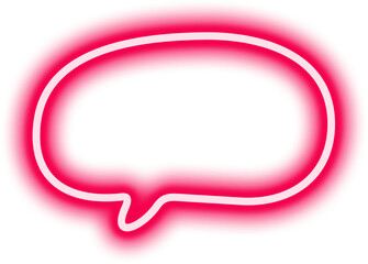Neon Speech Bubble