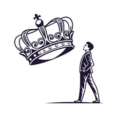 Leadership icon concept vector illustration