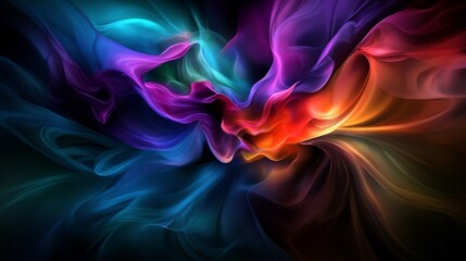 Obraz premium Abstract Colorful Swirls: A Symphony of Hues