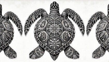 Ornate Turtle Drawing: Exploring Complex Patterns