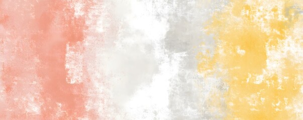 Fototapeta premium Abstract Watercolor Texture Peach Gray Yellow Background