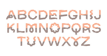 Vector set of cartoon difference Alphabets. Cute colorful vector English alphabet, vintage font, funny hand drawn typeface, numbers and sighs, ABC, Lowercase and uppercase letters