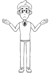 Casual Style Male Whiteboard