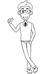 Casual Style Male Whiteboard