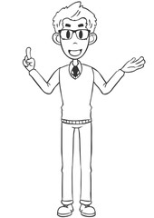 Casual Style Male Whiteboard