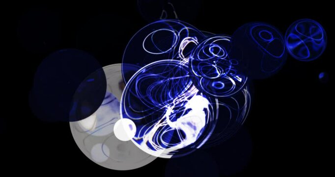 blue white crazy bubble backdrop