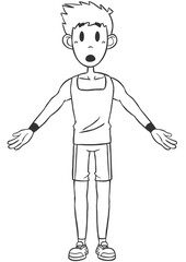 Fitness Male Whiteboard