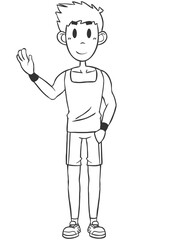 Fitness Male Whiteboard