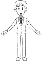Businessman Male Whiteboard