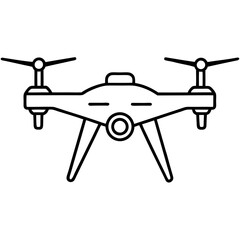 Drone  line art vector illustration 