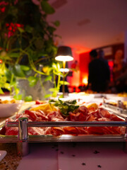 Delicious Platter of Prosciutto in a Cozy Setting