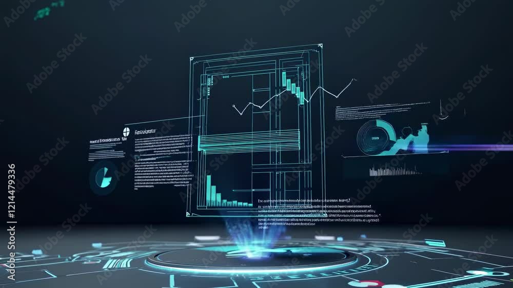 Leinwandbilder interactive 3d visualization showcases cutting-edge technology in architecture and design