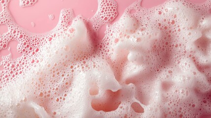 Fototapeta premium Soft Pink Bubbles Over Gentle Surface
