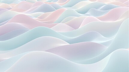 Obraz premium Calming and soothing abstract wave background with pastel colors, abstract, pastel, dimension