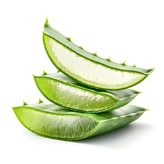 Aloea vera isolated on white background