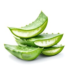 Aloea vera isolated on white background