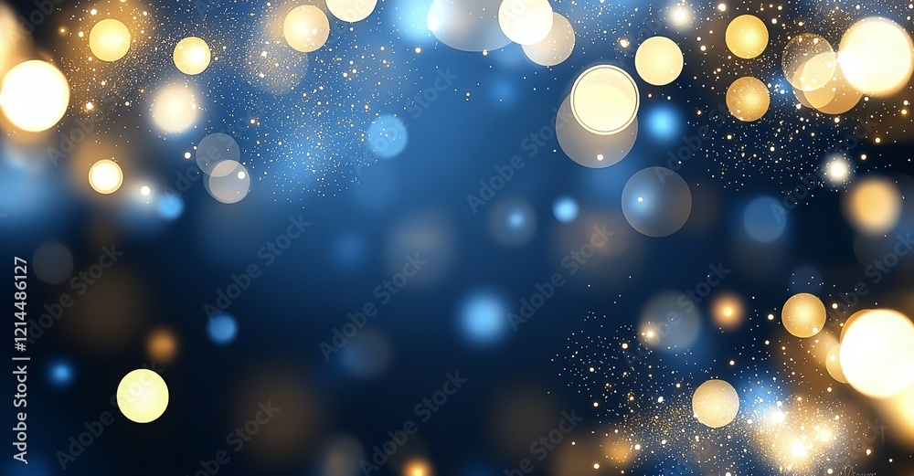 Poster a mesmerizing backdrop featuring abstract bokeh lights in various colors, creating an enchanting atm