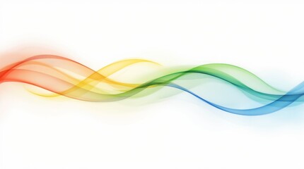 Naklejka premium Colorful Flowing Waves