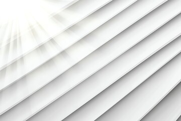 Fototapeta premium Abstract design featuring overlapping curved lines in white, creating a smooth and serene aesthetic, enhanced by soft light effects for a fresh and modern look.