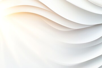Abstract waves in soft shades of white and light, creating a smooth, elegant background. Ideal for modern design projects or as a backdrop for various presentations.