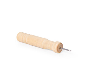 An awl on a white background with copy space