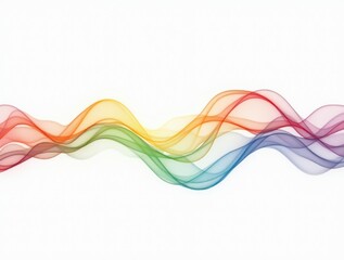 Fototapeta premium Colorful Flowing Waves